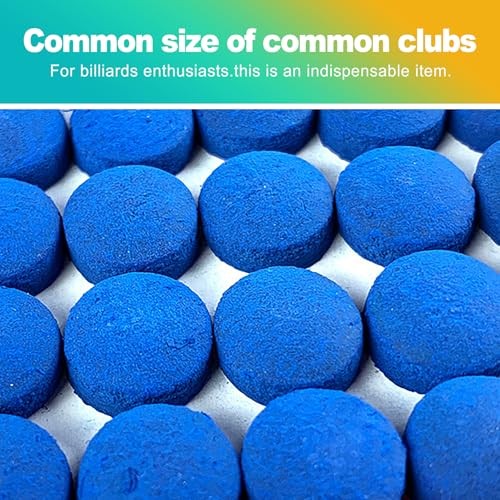 25 Pack 13mm Pool Cue Tips - Premium Hard Leather Replacement Kit for Pool,
