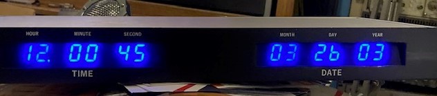 ESE ES-161A 6 DIGIT TIME CODE DISPLAY .56 INCH HIGH INTENSITY RED SEMPTE LOW $