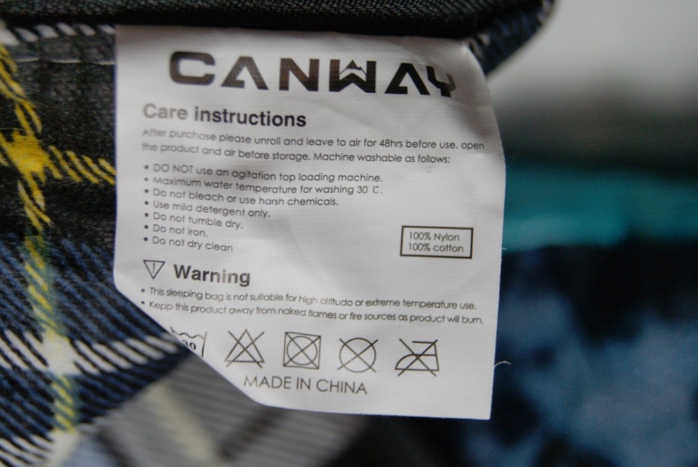 canway sleeping bag w/ carry case