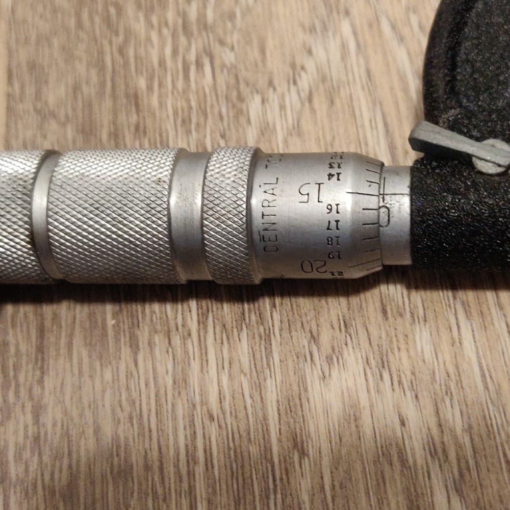 Central Tools USA 1-2 Inch Outside Micrometer Vintage