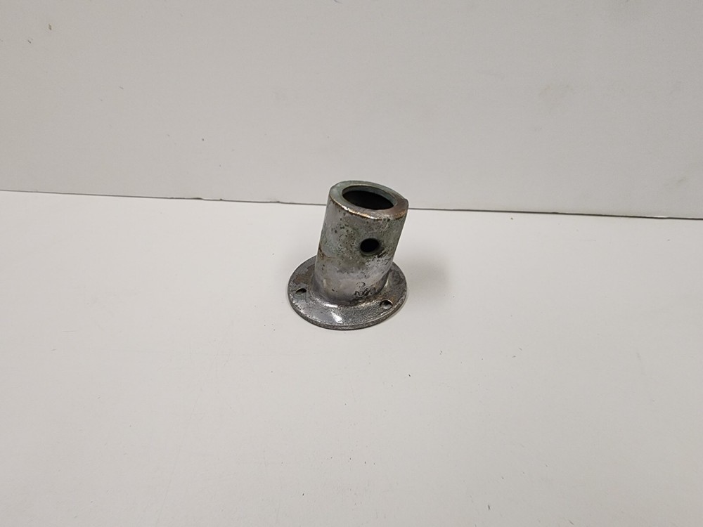 Chrome Plated Bronze Flush Mount 15 Degree Angle Flagpole Base