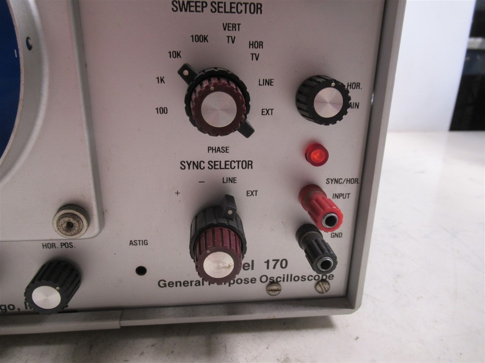 EDL Instruments Model 170 General Purpose Oscilloscope Vintage Lab Device