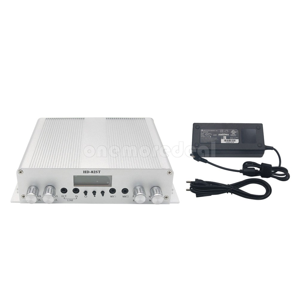 Fmuser HD-02ST 25W Professional FM Transmitter Stereo PLL Broadcast Station