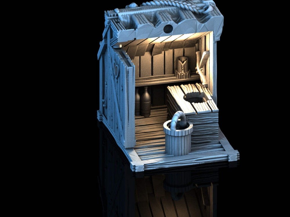 Adrian-3DP4U - Outhouse - 28mm