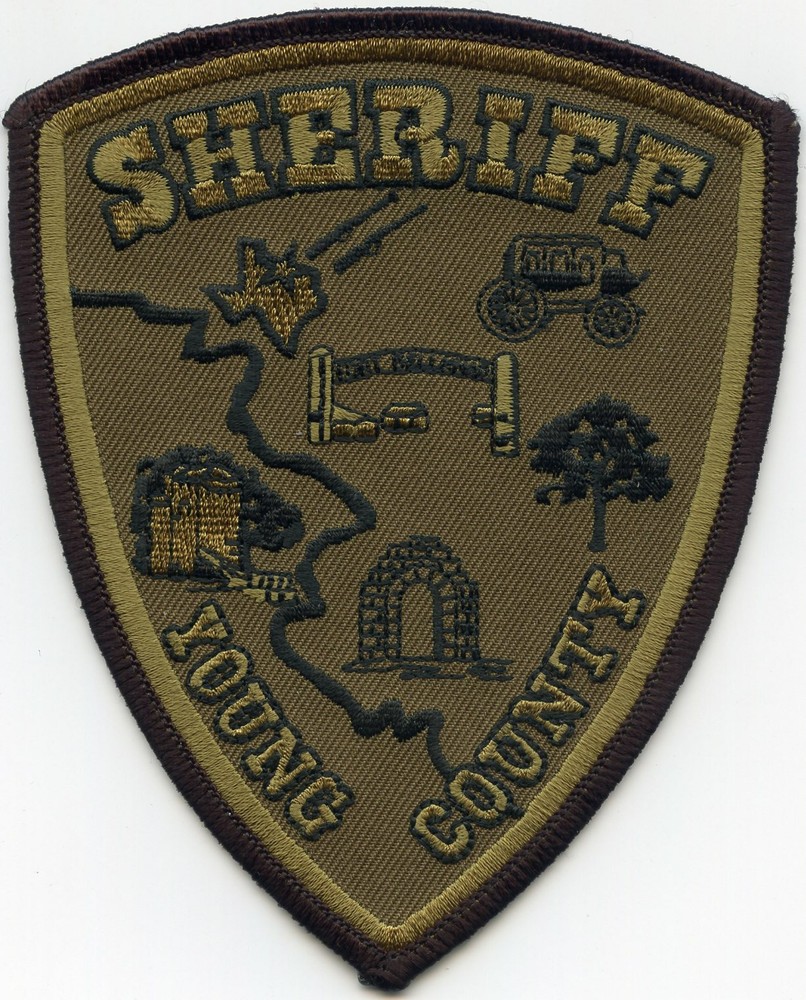 YOUNG COUNTY TEXAS TX subdued SHERIFF POLICE PATCH