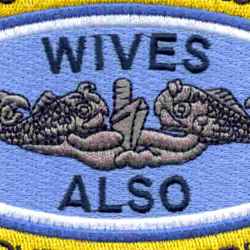 Submariners Wives Also Served With Pride Blue Patch