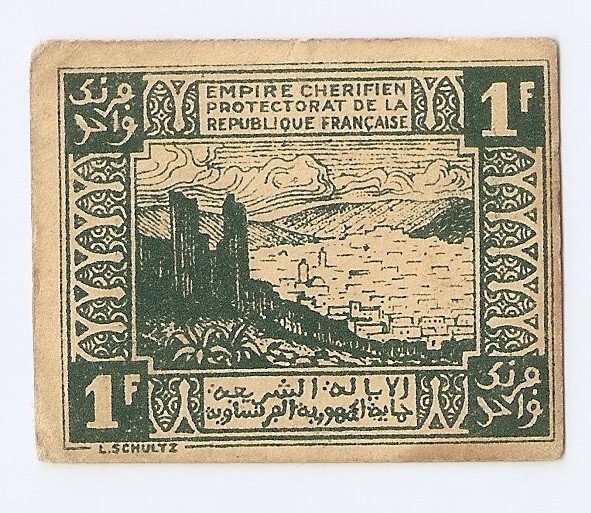 Morocco 1 franc 1944 High grade!!!!