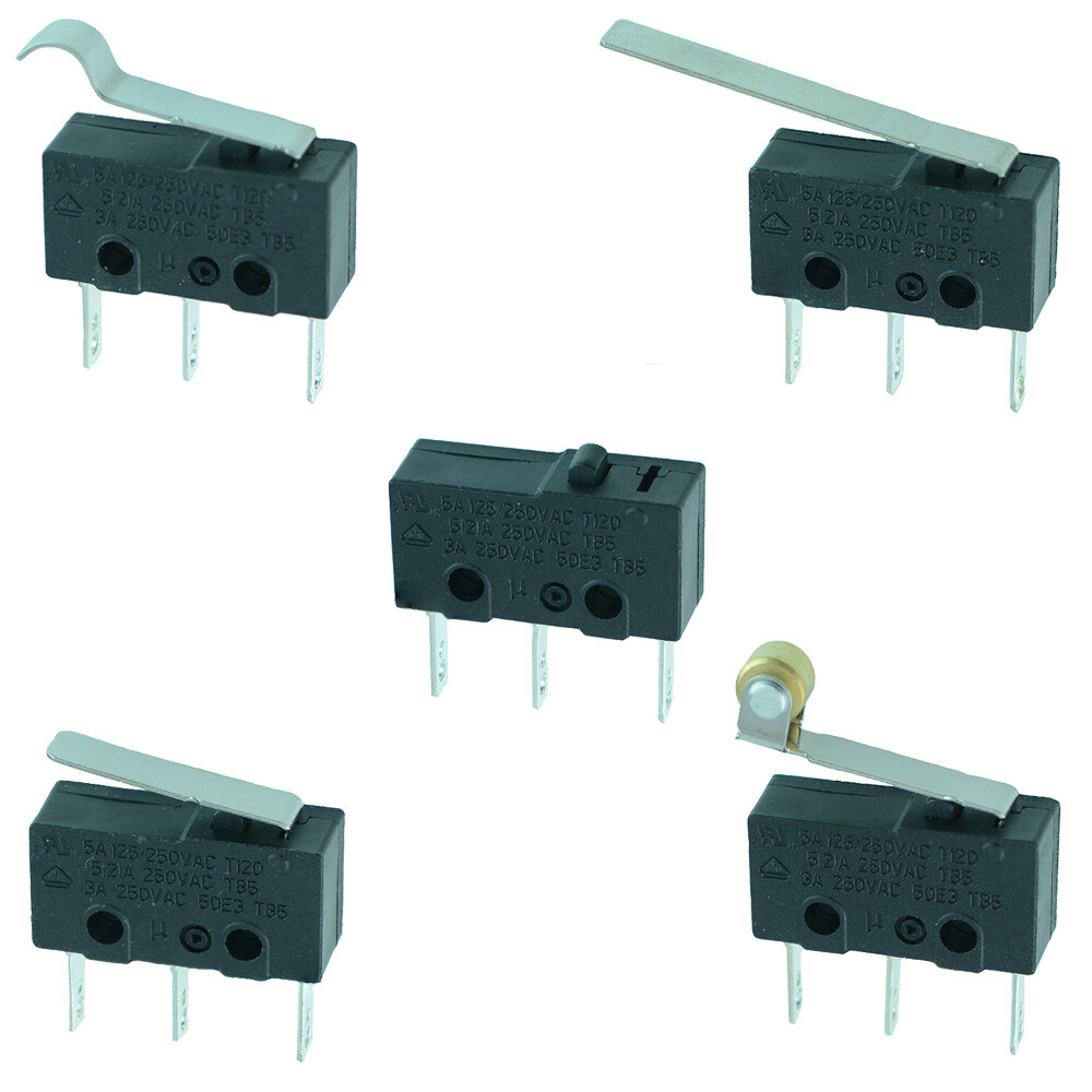 V4 Microswitch SPDT 5A Lever / Roller Micro Switch