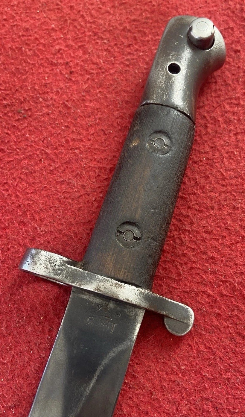 Rare Wilkinson English Pattern 1903 Bayonet Knife W/ Leather Scabbard Nice!