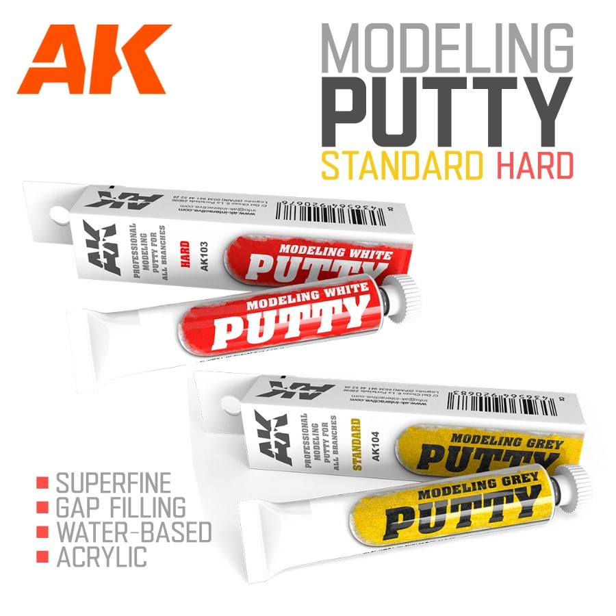 AK Interactive: Putty - Acrylic Gap Filling - 20ml