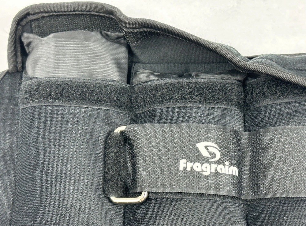 Fragraim Adjustable Ankle Weights 10 lbs pair - 5 per side, Black
