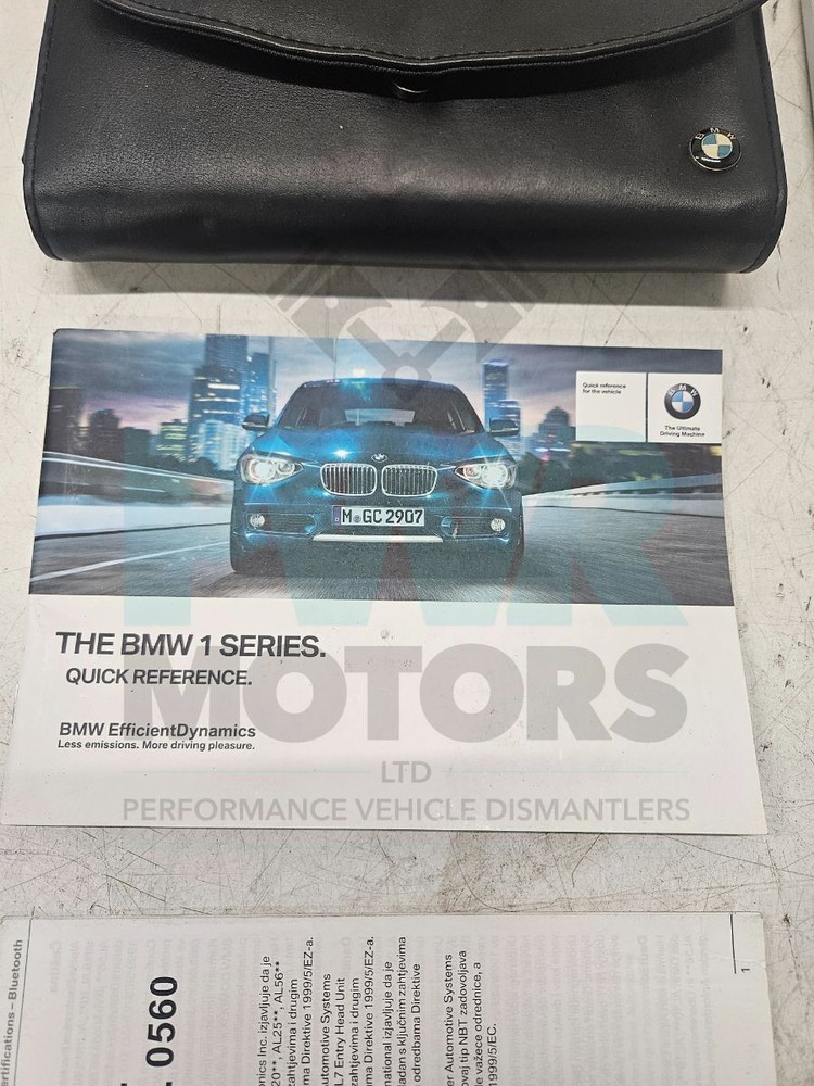 BMW 1 Series E20 Manual Book Pack Wallet E20 Book Pack