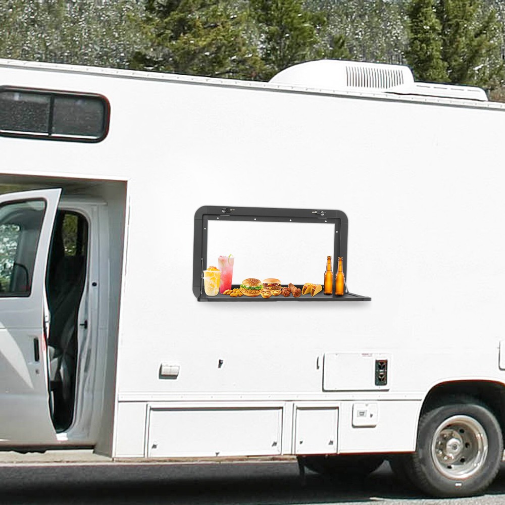 Foldable Rv Dinette Tables Campervan Outside Picnic Wall Mounted Rectangular