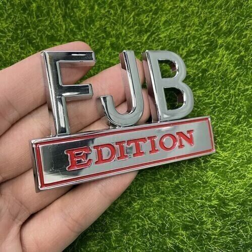 2X FJB EDITION Emblem Badge 3D Letters Sticker Decal for Chevy Fit All Car Truck