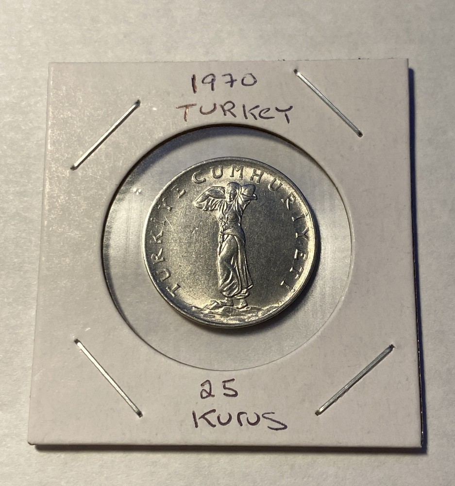 1970 Turkey 25 Kurus Coin B3