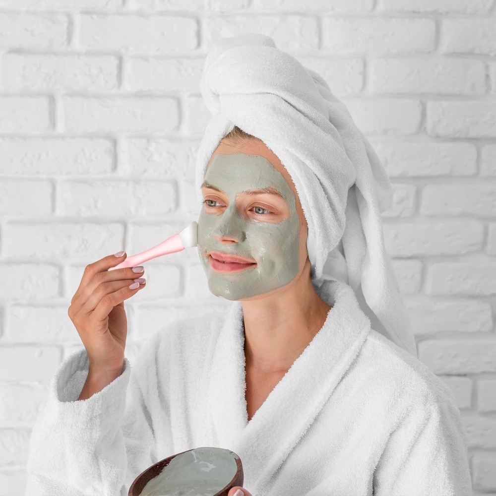 4 Pcs Face Mask Brush Set Double Headed Silicone Makeup Applicator Tool for