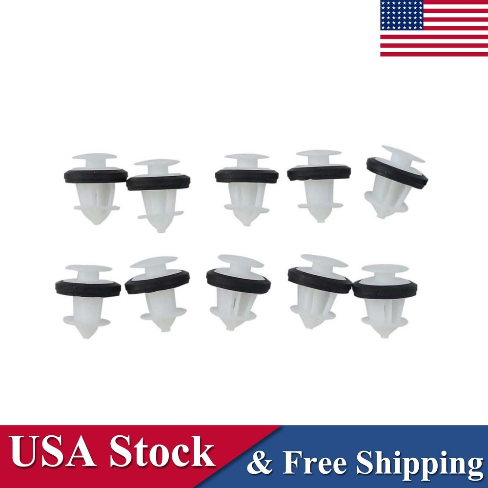 10PC Rocker Panel Moulding Clip Side Skirt Retainer For Tesla Model Y 2020-2024