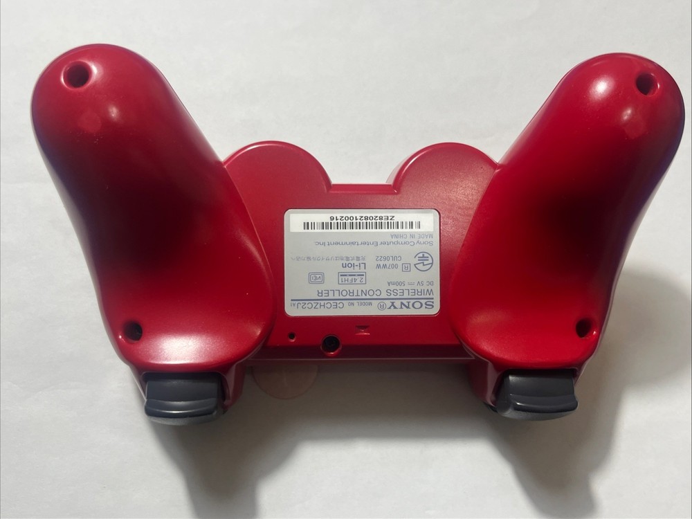 Sony PS3 DualShock 3 Wireless Controller Red OEM Original Tested