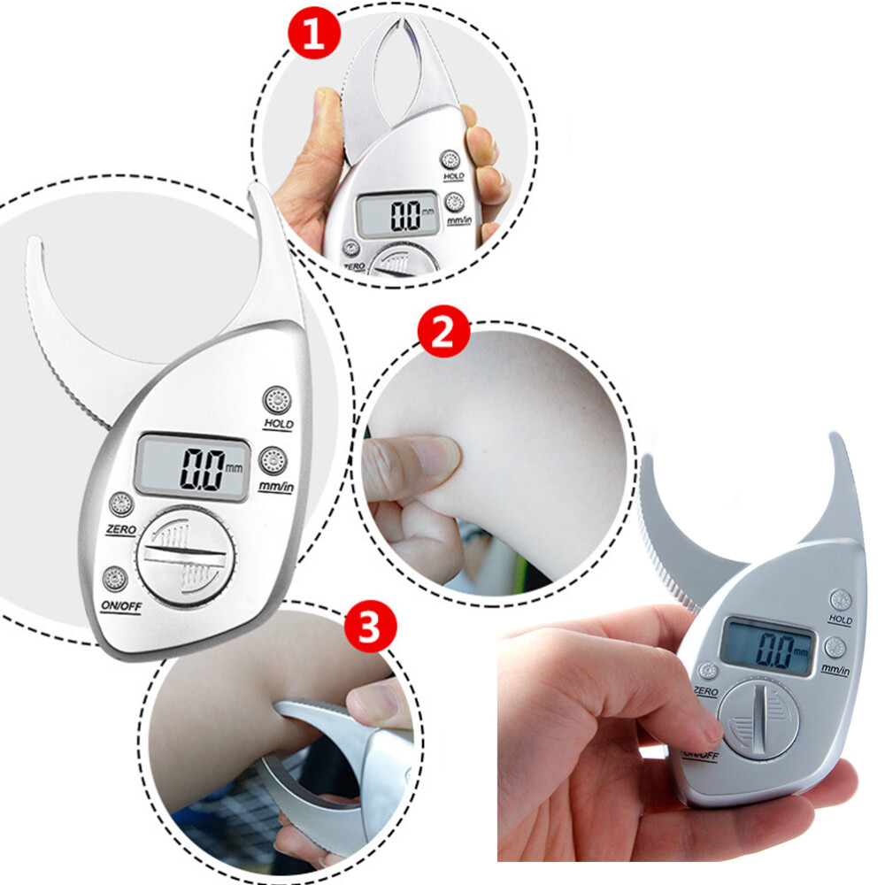 Fat Caliper Measuring Tool Body Device Digital Skinfold Analyzer