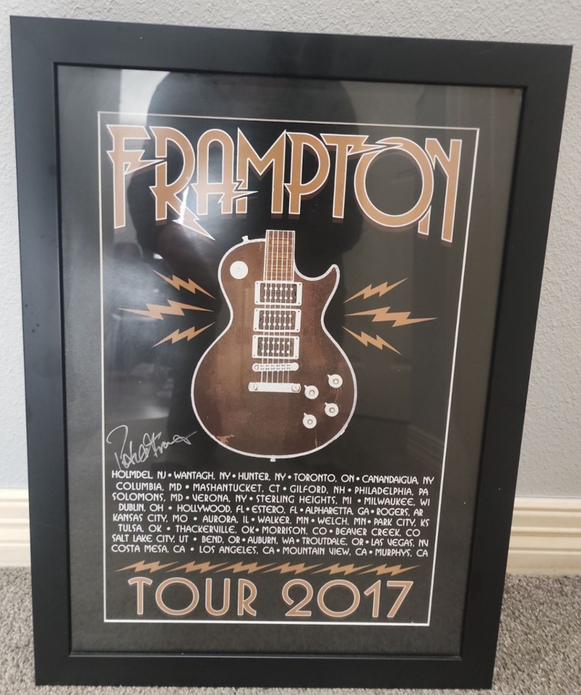 PETER FRAMPTON SIGNED AUTOGRAPH 12X18 CONCERT TOUR POSTER - 2017 SUMMER TOUR