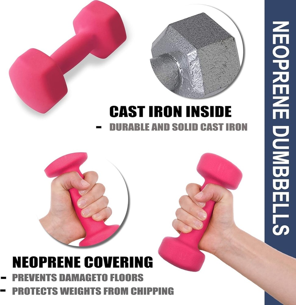 Versatile 2lb Hand Weights for Strength Training & Weight Loss – For Everyone