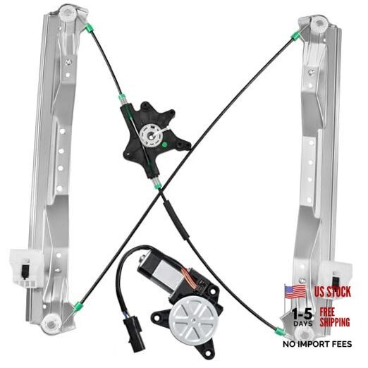 Front Driver Side Power Window Regulator with Motor (6 Front Driver With Motor