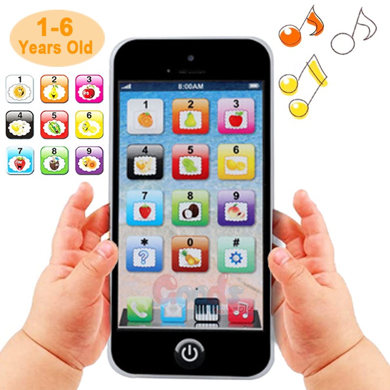 Educational Learning Cell Phone Toy Touch Screen Phone Play Music For Baby Kids