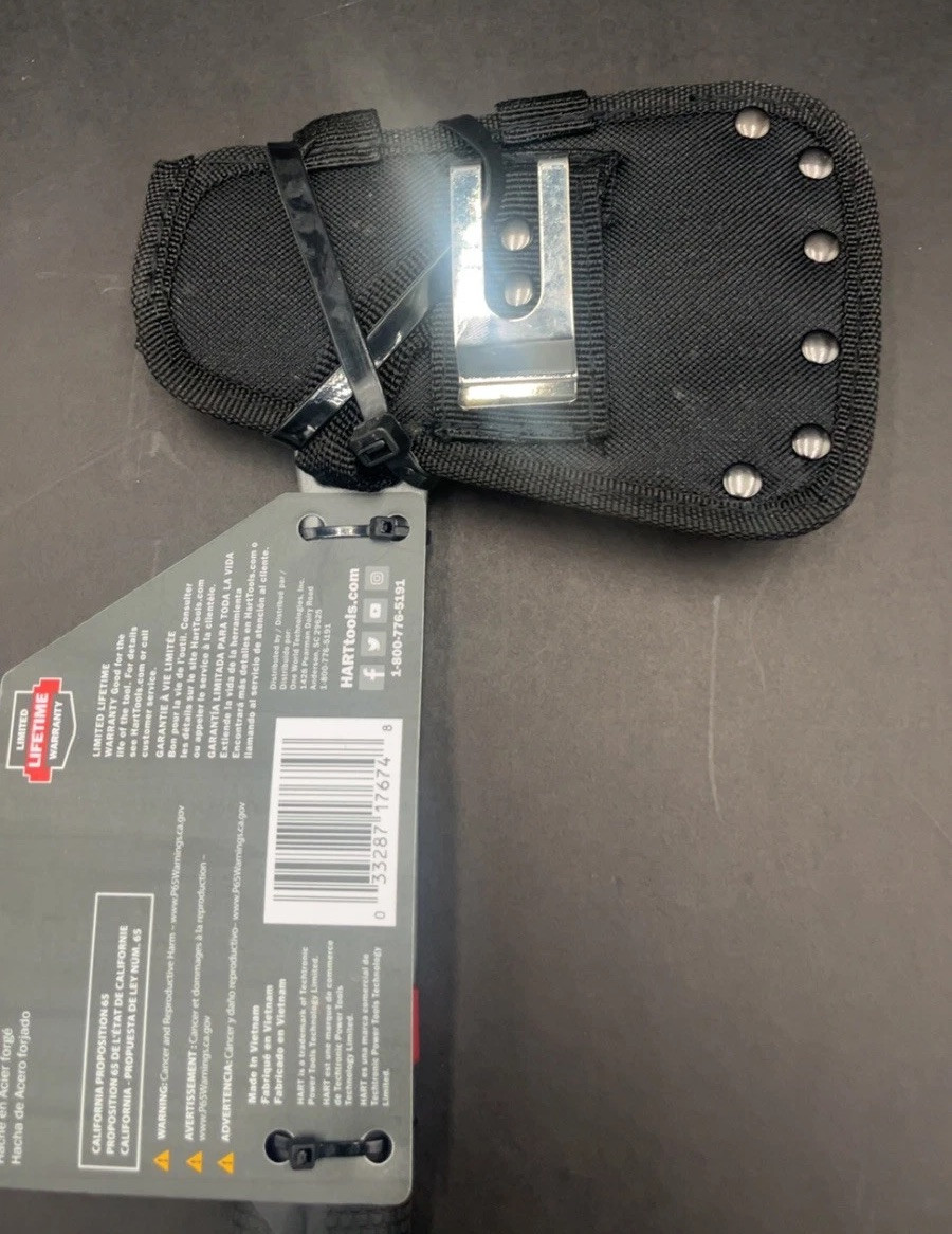 HART 14 Inch Forged Steel Hatchet with Face Cutouts