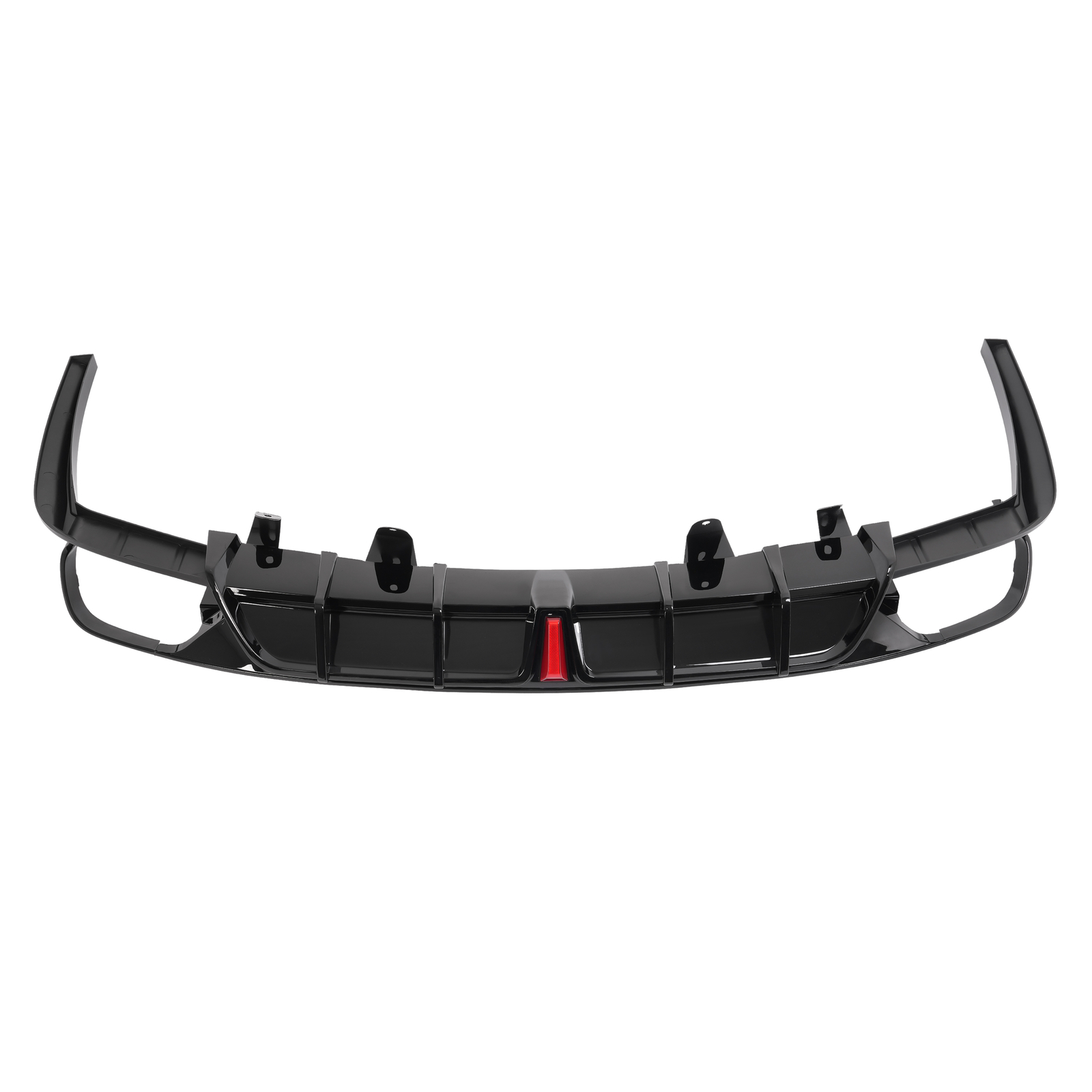 Fits 2018-2022 Honda Accord NEW Rear Bumper Diffuser & Light Glossy Black Trim