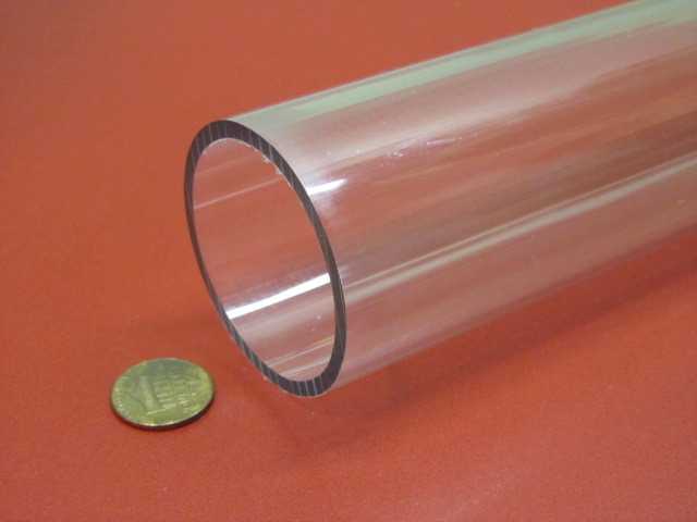 Polycarbonate Clear Round Tube / Tubing 2.00" x 1.75" (2.0" x 1 3/4")-946
