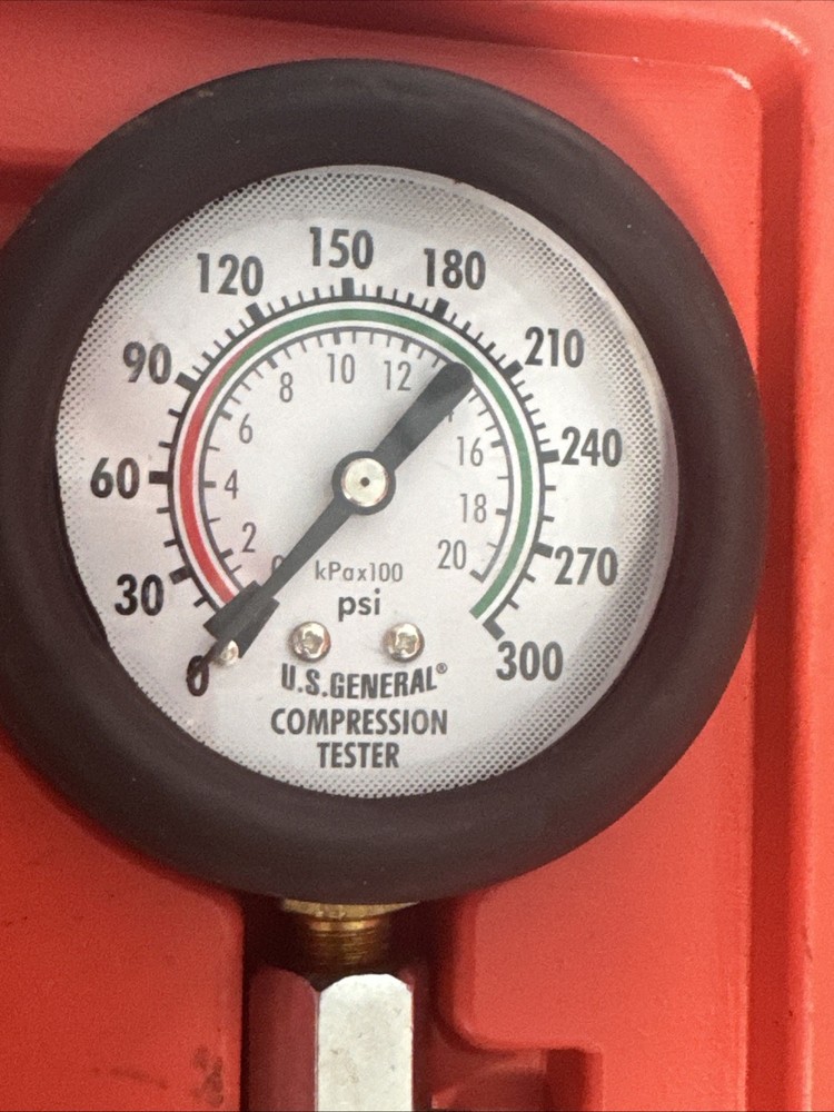 US General 95187 Universal Quick Disconnect Compression Gauge Set Tester Complet