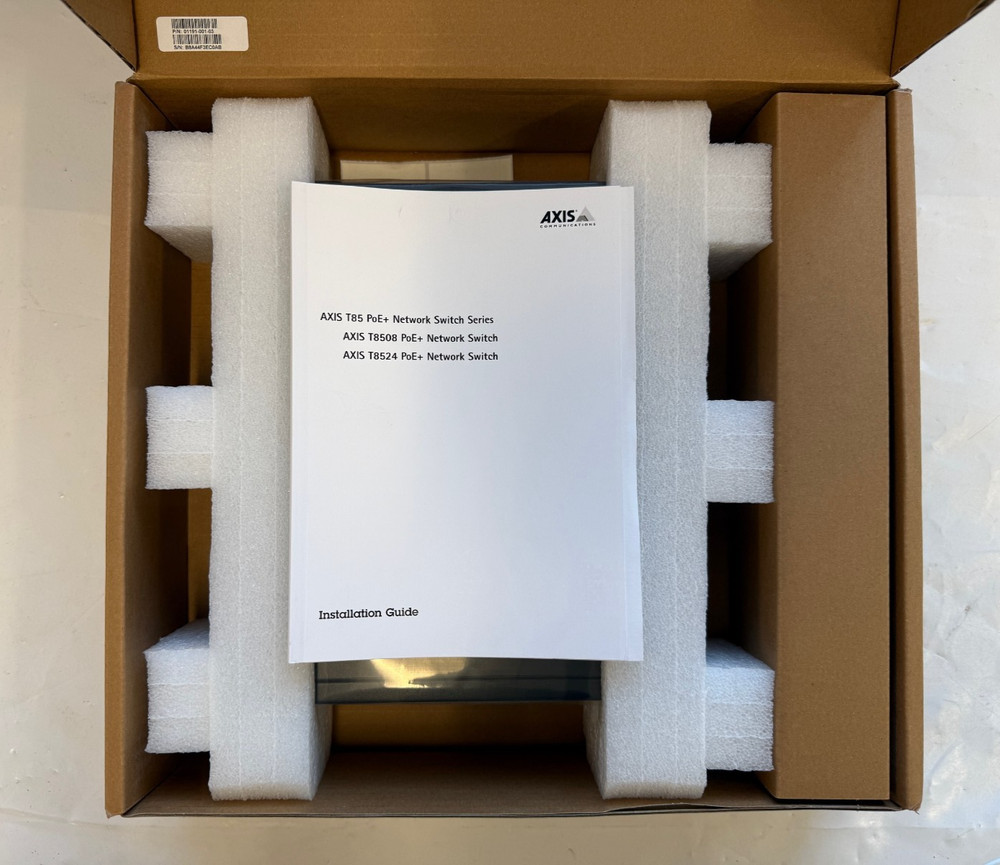 AXIS T8508 POE+ Network Switch US P/N: 01191-004