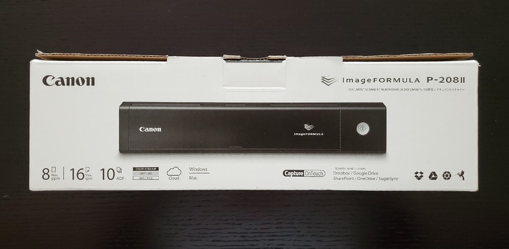 Canon P-208II ImageFORMULA Personal Document Scanner