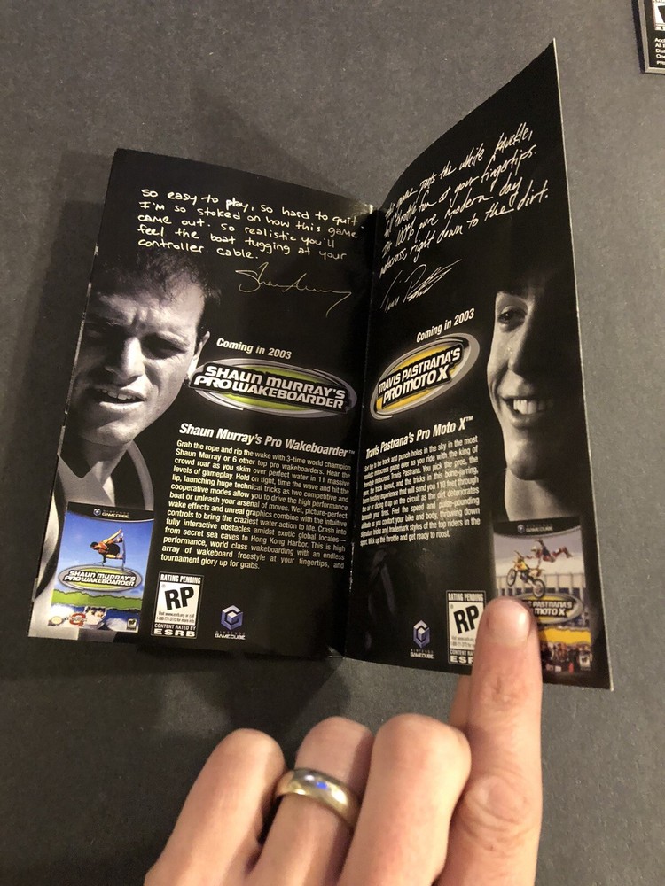 Tony hawk activision GameCube Insert onlyInsert only