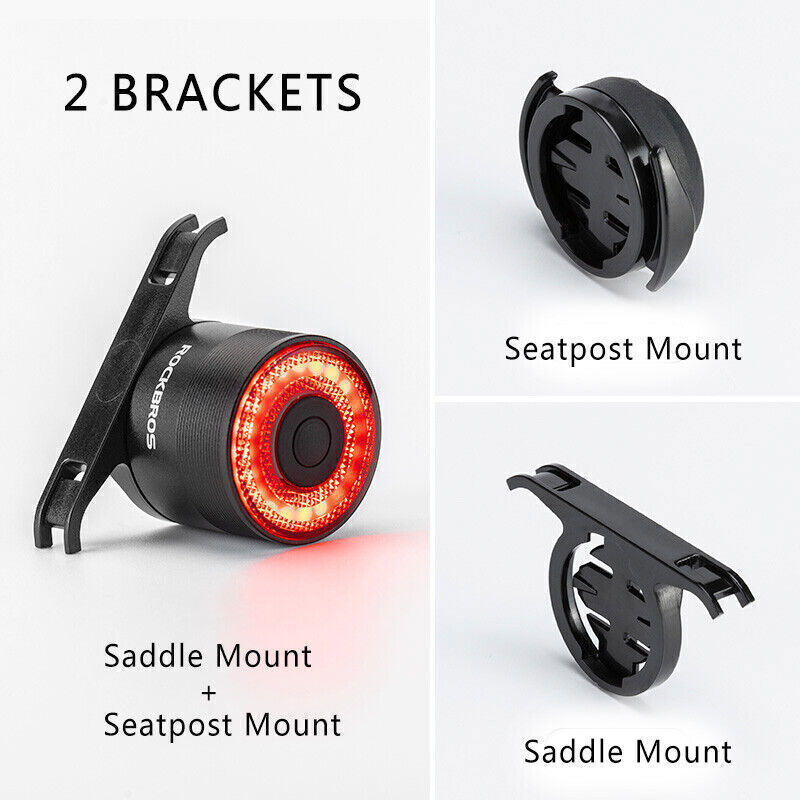 Bicycle Tail Light Q3 Smart Sensor Brake Light Night Riding Warning Light