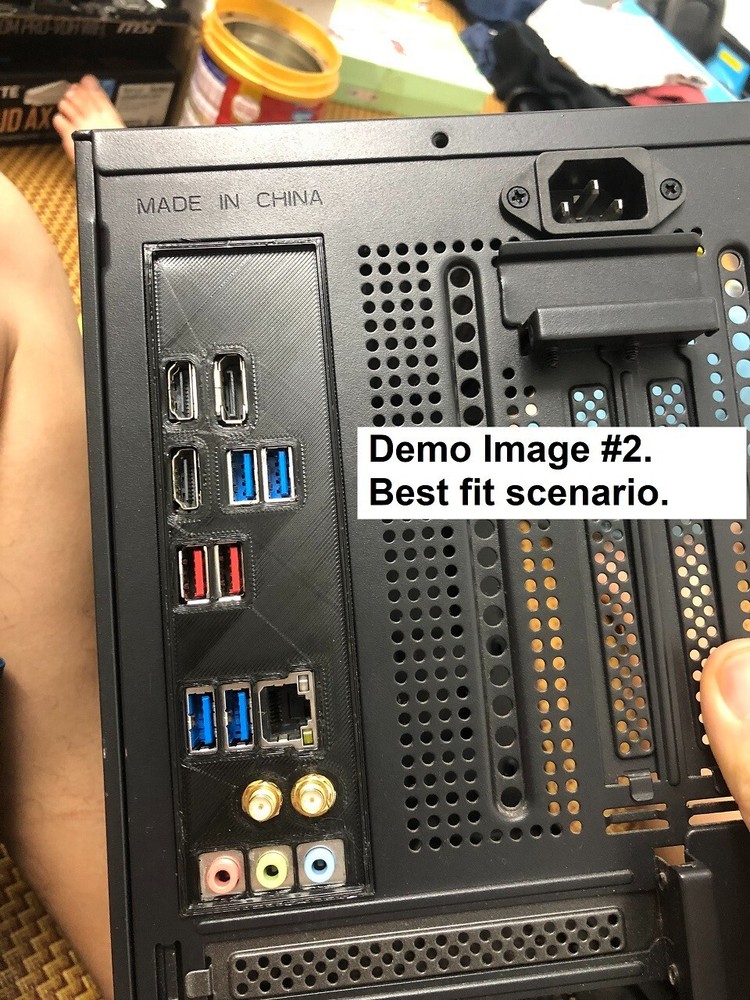 Zotac A75MAT-A-E, I/O Shield, 3D Printed, IO Plate