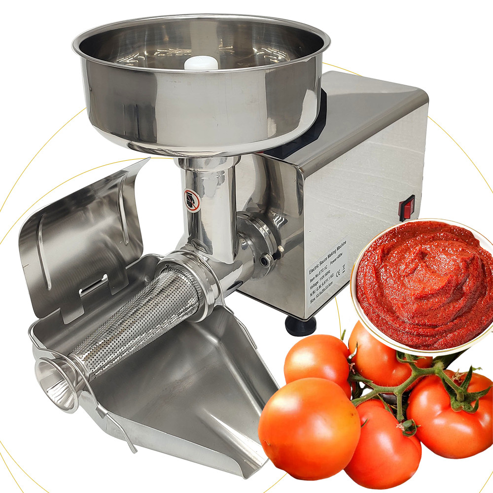 110V Commercial Fruit Strainer Milling Strain Press Machine Tomato Jam Processor