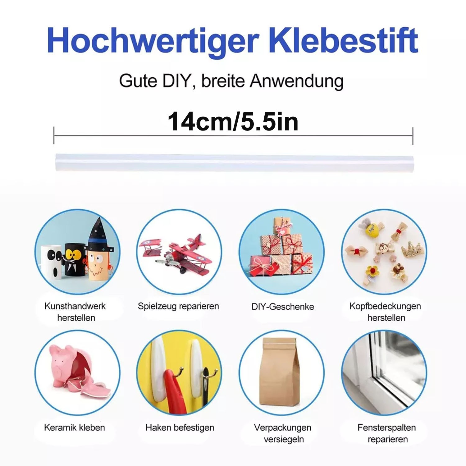 Hot Glue Gun Handheld Quick Preheat For Milwaukee 18V 20V Battery With 10 Sticks