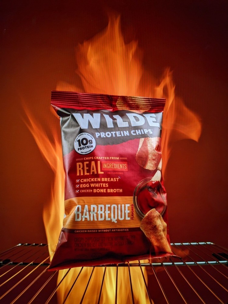 WILDE Protein Chips Barbeque, Thin Crispy High Protein, 4.0 Oz