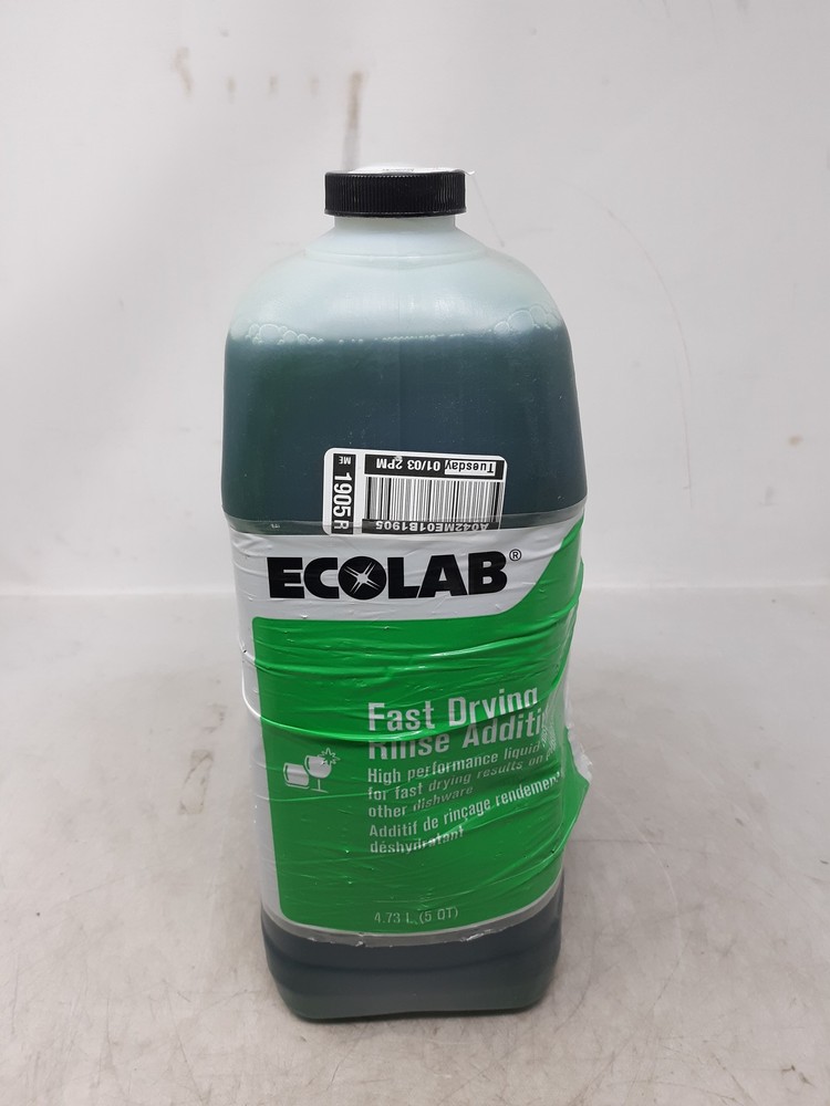 Ecolab Fast Drying Rinse Additive, 5Qt