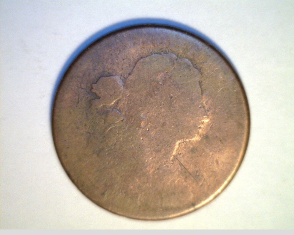 1801 LARGE CENT, Normal Reverse, Average Grade, Copper (US-6192)