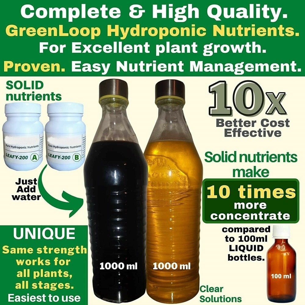 Hydroponic nutrients, Solid Mixture, Makes 200 Liter hydroponic Solution