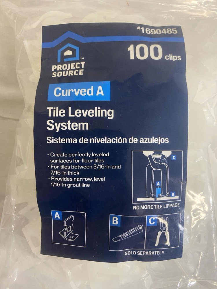 Project Source Tile Leveling System Curved A 100 Pack White Plastic Reusable