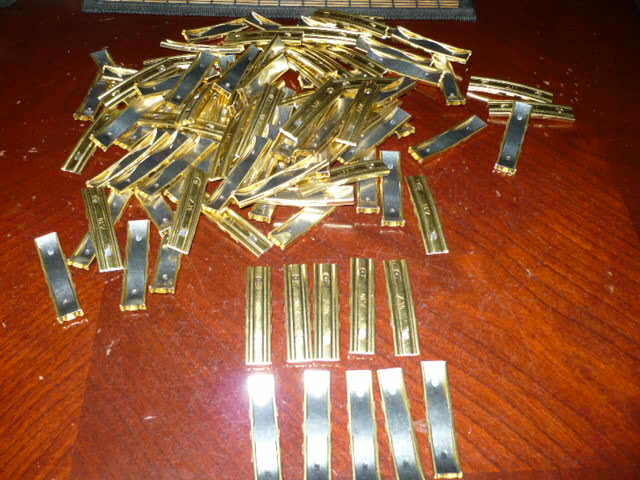 8mm stripper clips,repro, w/ ww2 markings,k98 mauser 8mm mauser 5 per auction