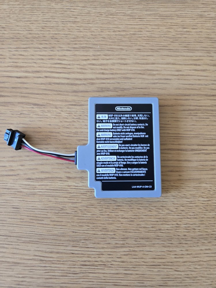 Nintendo Wii U Gamepad Controller Replacement Battery