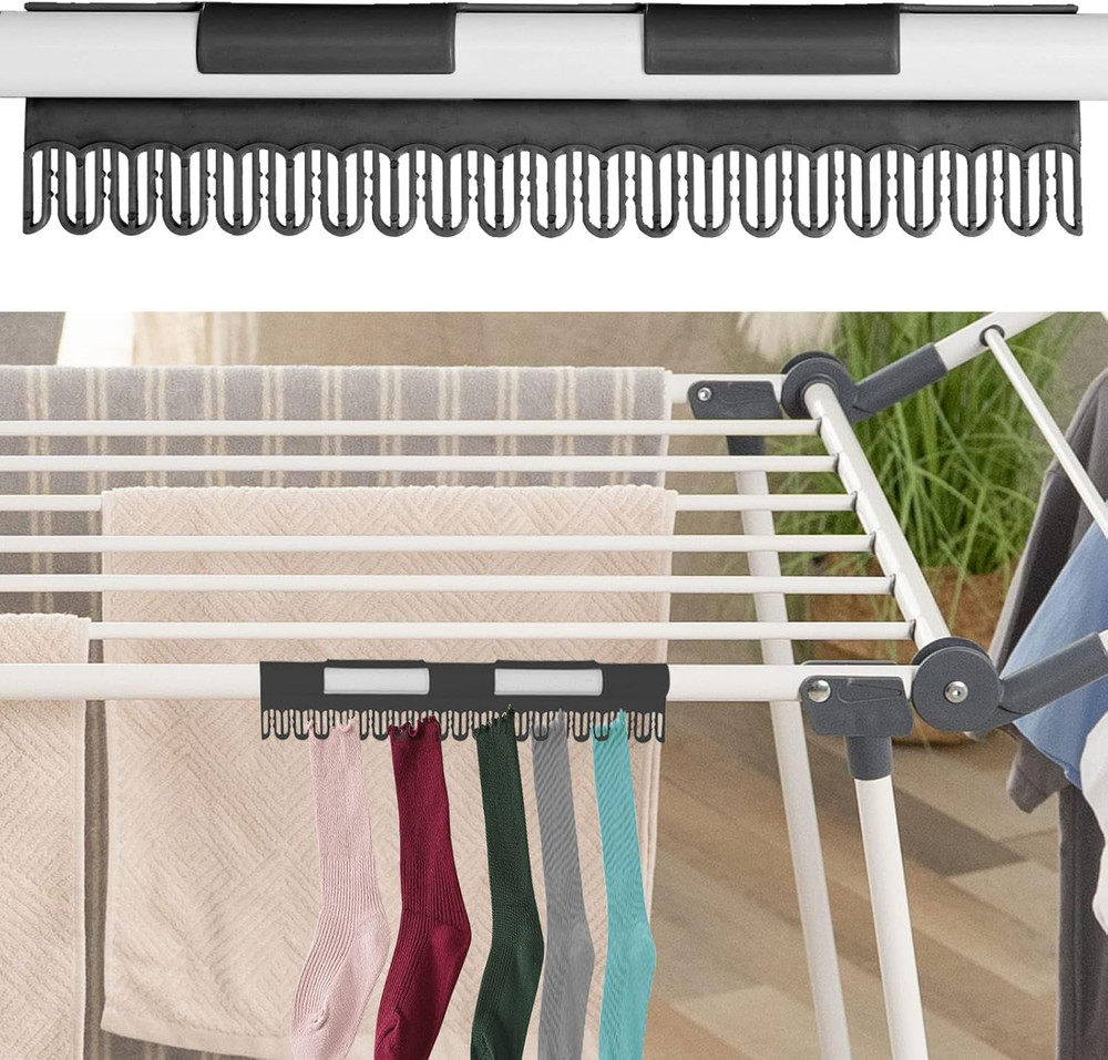 Clothes Drying Rack, Gullwing Laundry Rack, Collapsible, Space-Saving Laundry Ra