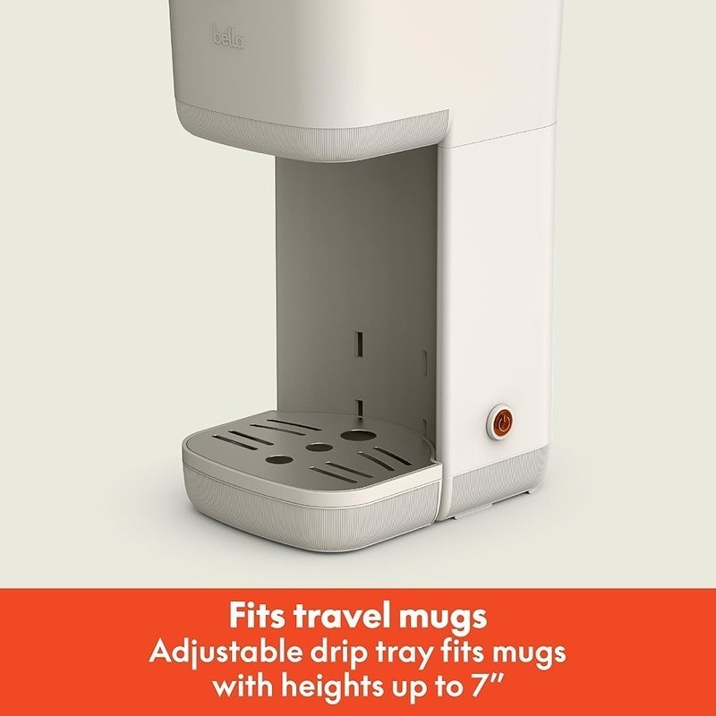 Single Serve Coffee Maker Adjustable Drip Tray Easy Cleanup Compact Brewer New