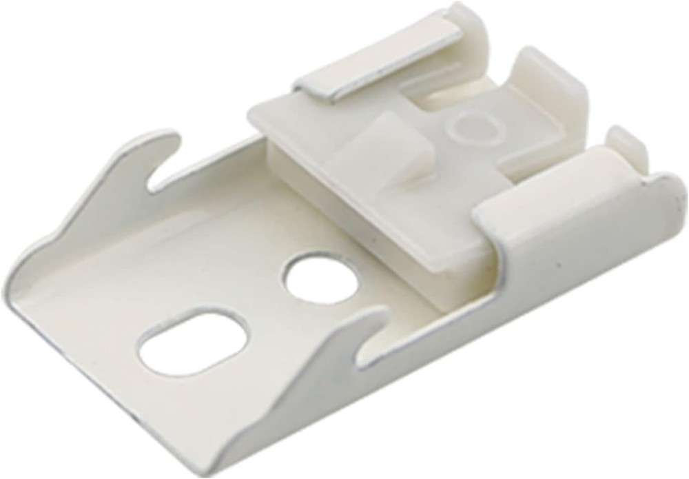 MEETOOT 12pcs Curtain Track Mounting Bracket White Ceiling Mount