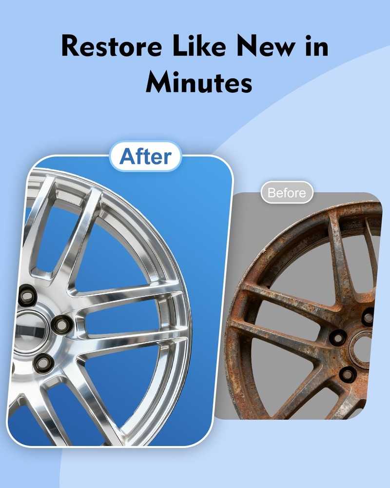 Wheel Hub Resurfacing Kit, Stud and Cleaner Kit for Quick Rust...