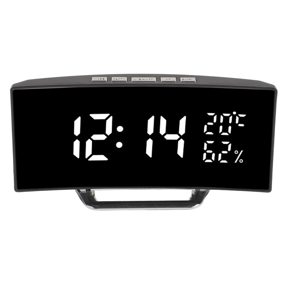 Multifunction Digital Alarm Clock LED Display Time Temperature Humidity